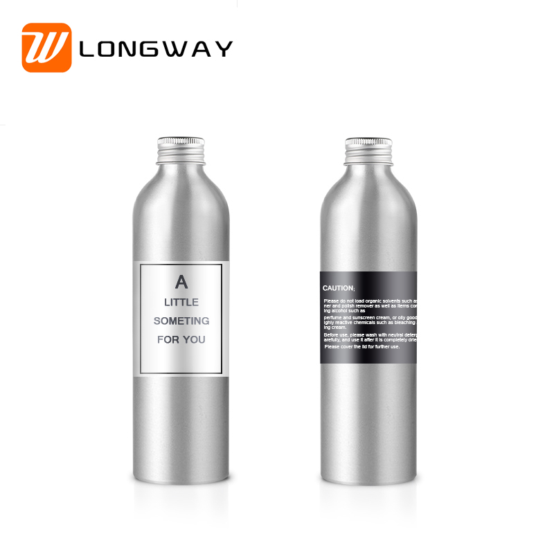 30ml silver cosmetic daily use aluminium bottles with screw lid