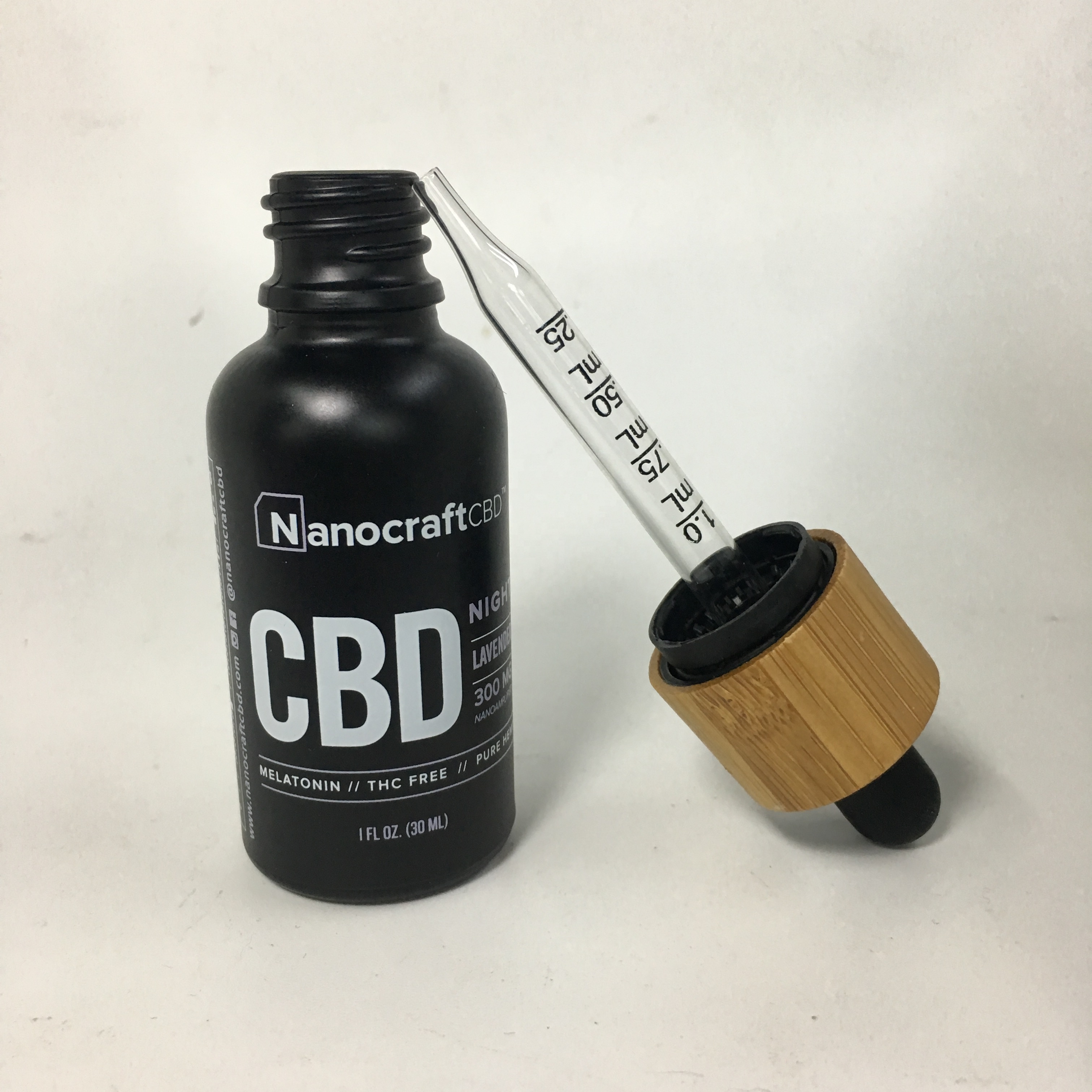 30ml smoking/HEMP/CBD oil frosted black glass e liquid dropper bottle with bamboo wooden cap,child proof and tamper evident cap