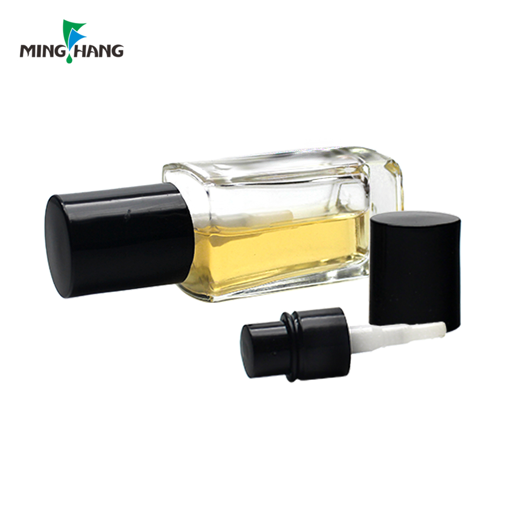 30ml square frosted liquid bottle foundation makeup liquid glass bottle with pump