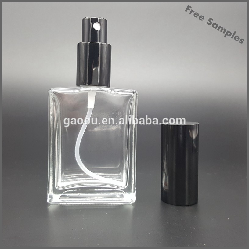 30ml square glass spray bottle /1oz square perfume spray bottle/square spray bottle30ml square glass bottle spray