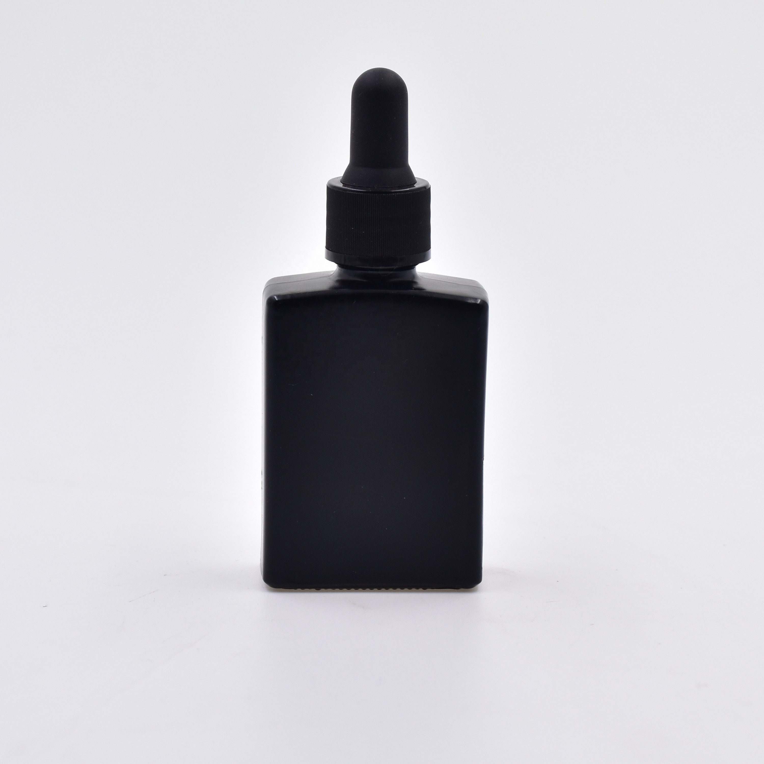 30ml square matte black with dropper essential Oil Glass Bottle women essentials brown glass bottles