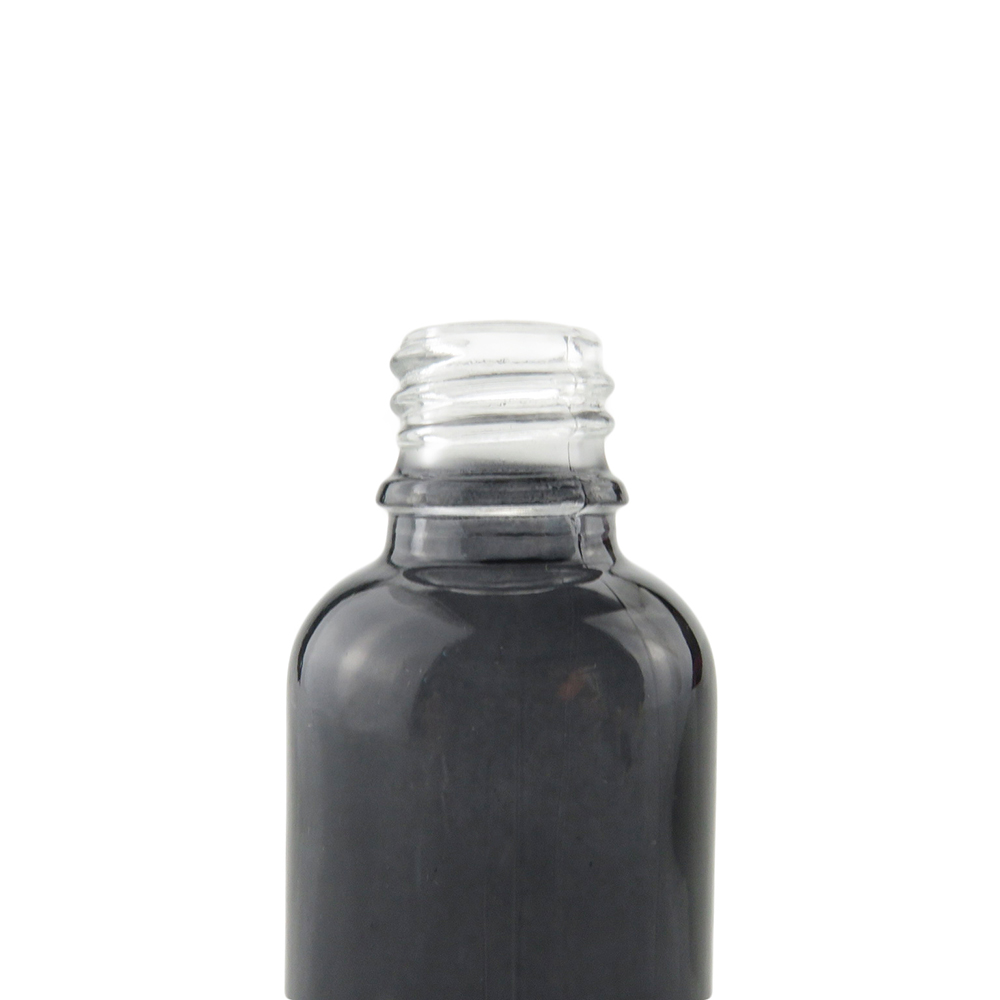 30ml translucent black glass eliquid bottle childproof cap graduated dropper