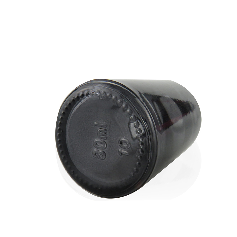 30ml translucent black glass eliquid bottle childproof cap graduated dropper