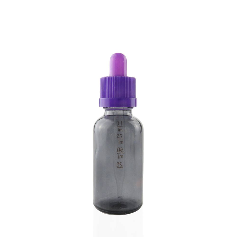 30ml translucent black glass eliquid bottle childproof cap graduated dropper
