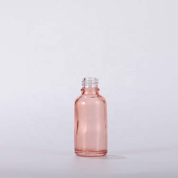30ml translucent rose gold glass dropper bottle aromatherapy essential oil bottle for Cosmetic liquid