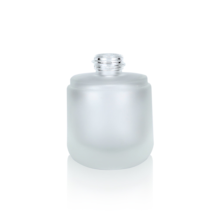 30ml transparent glass pump bottles with cap glass bottle for cosmetic packaging glass jars and bottles