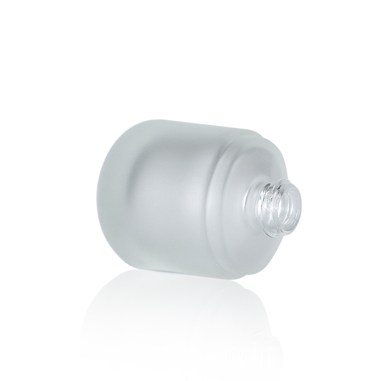 30ml transparent glass pump bottles with cap glass bottle for cosmetic packaging glass jars and bottles