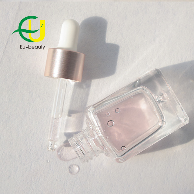 30ml unique oval shape glass dropper bottle luxury cosmetic bottle