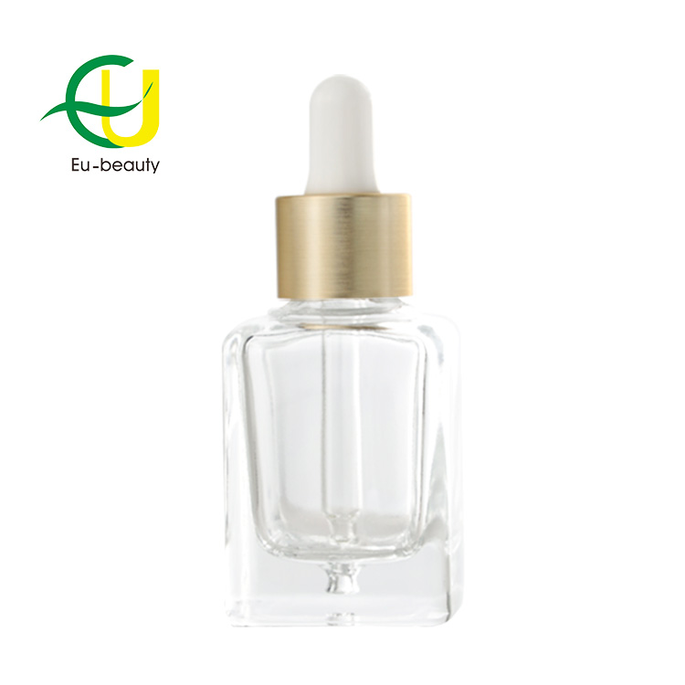 30ml unique oval shape glass dropper bottle luxury cosmetic bottle