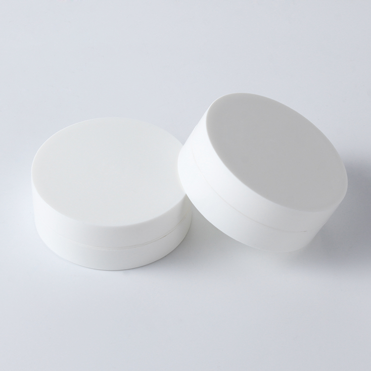 30ml white PP plastic cosmetic cream container for Nail Powder Eye Shadow