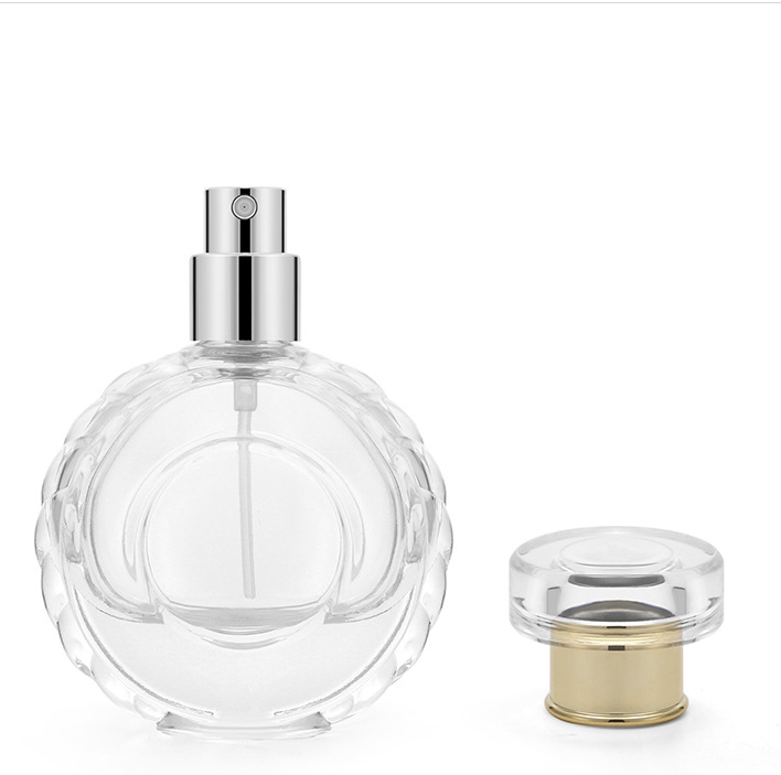 30ml white material Cosmetic Customized Perfume Glass Pump Spray Fine Mist Pump Bottles