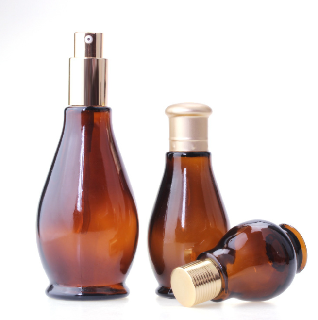 30ml white material Cosmetic Customized Perfume Glass Pump Spray Fine Mist Pump Bottles