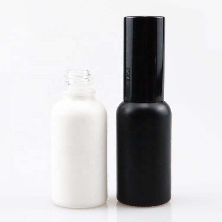 30ml white spray bottles cosmetics white glass bottles 30 ml white glass bottles with sprayer