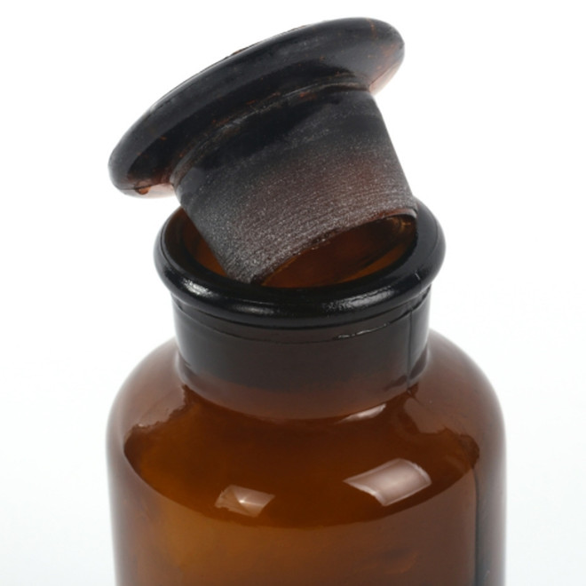 30ml60ml125ml250ml500ml1000ml wide mouth lab chemical brown amber glass reagent bottle