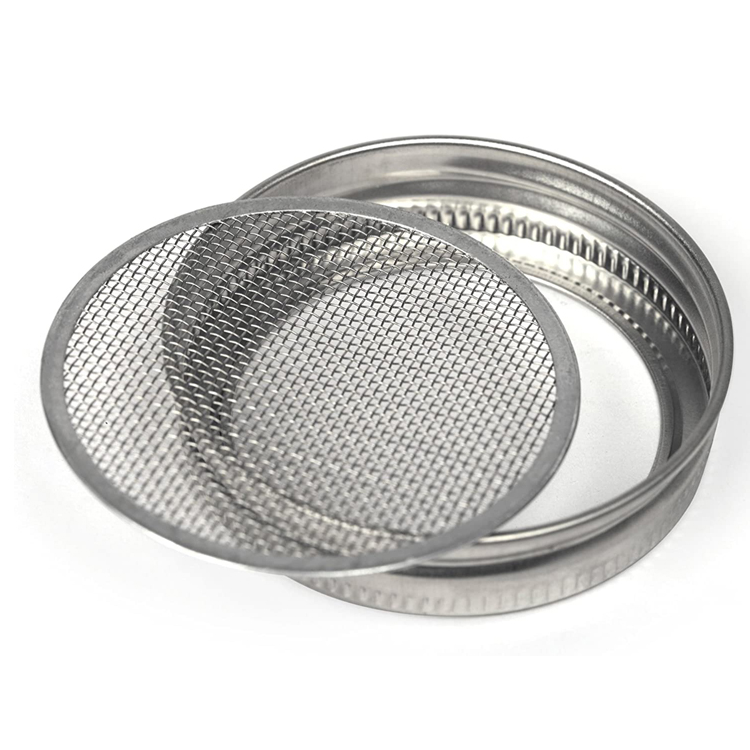 32 oz Stainless Steel Sprouting Lids for Wide Mouth Mason Jars with Stand