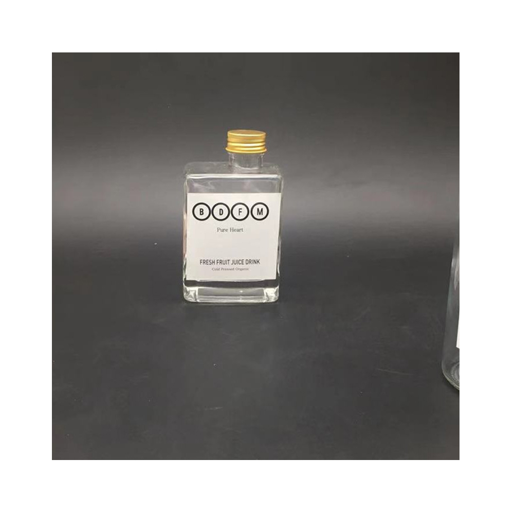 320 Ml /300Ml Clear Juice,Milk, Coffee, Glass Beverage Bottles Wholesale With Metal Lid