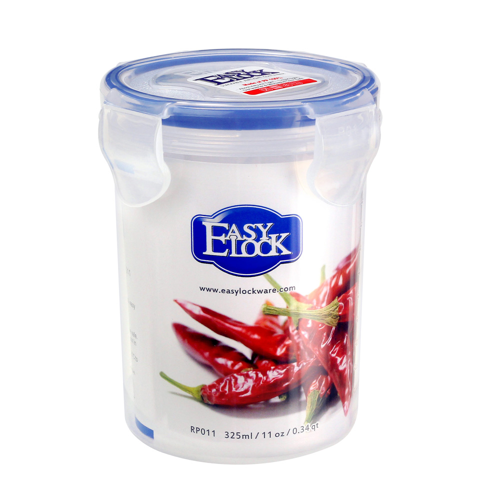 325ml wholesale bulk cute transparent clear packaging pet spice plastic pp cookie jar