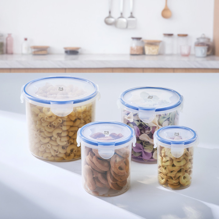 325ml wholesale bulk cute transparent clear packaging pet spice plastic pp cookie jar