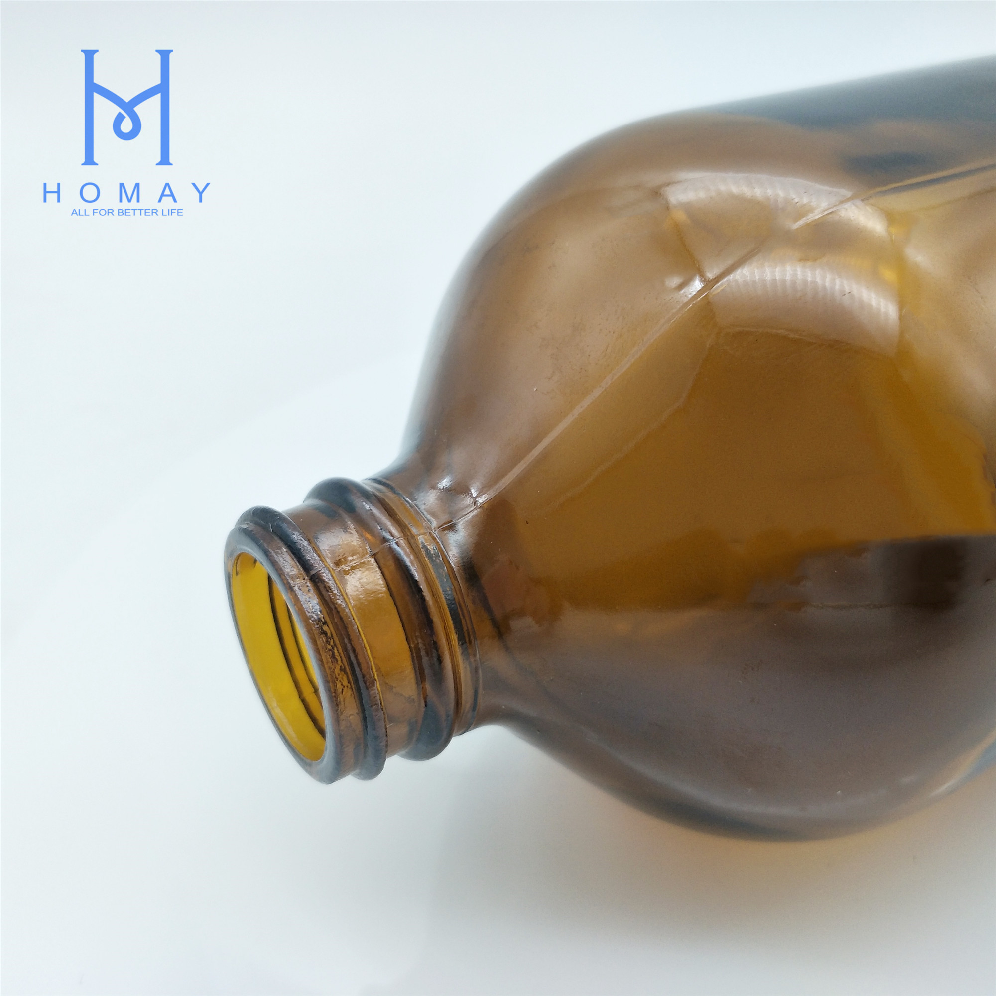 32OZ 1litre boston round glass bottle 1000ml pharmaceutical amber boston glass bottle