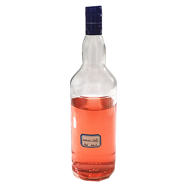 32oz 1 liter 1L round glass liquor bottle vodka gin rum wine
