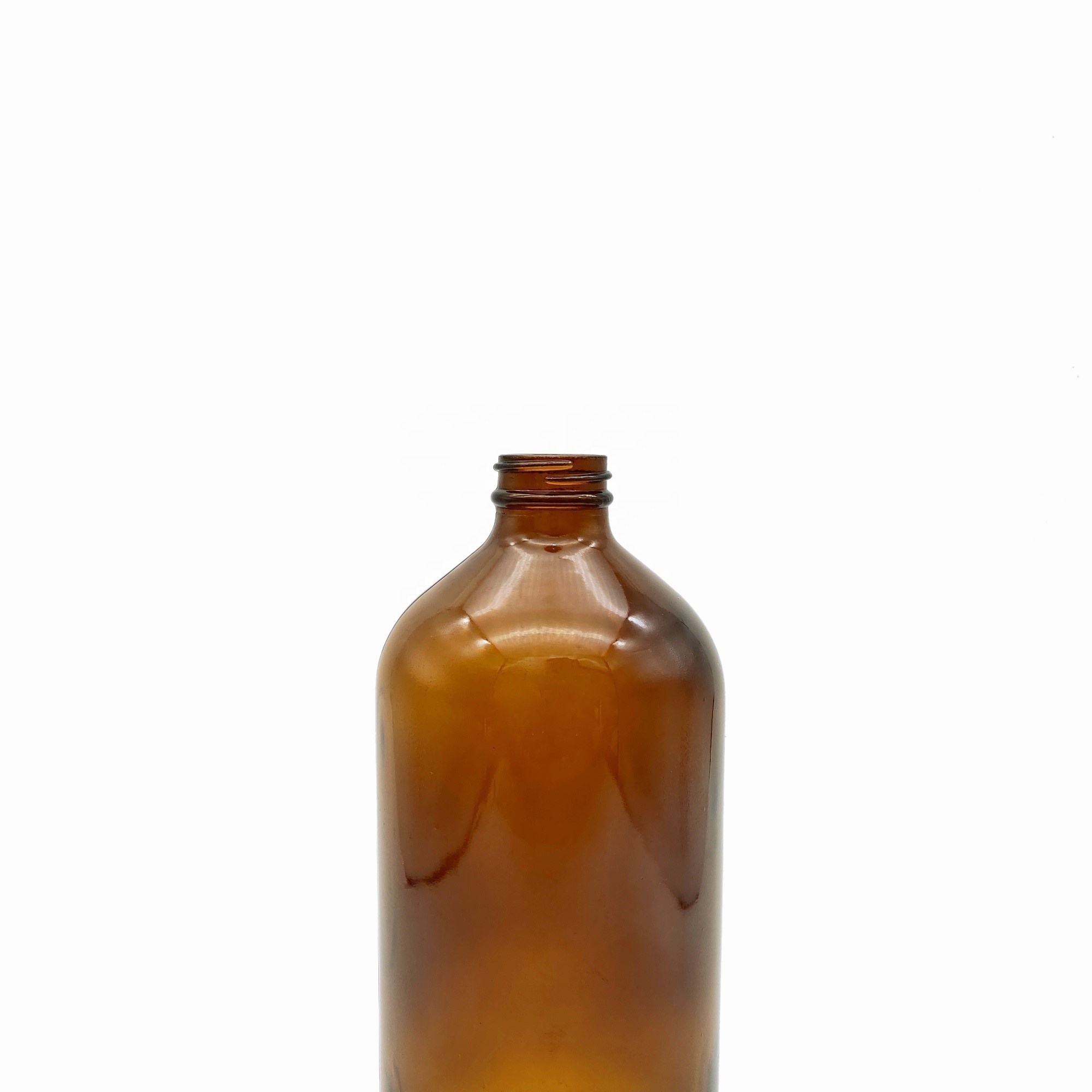 32oz 1000ml Boston Round Amber Glass Bottle