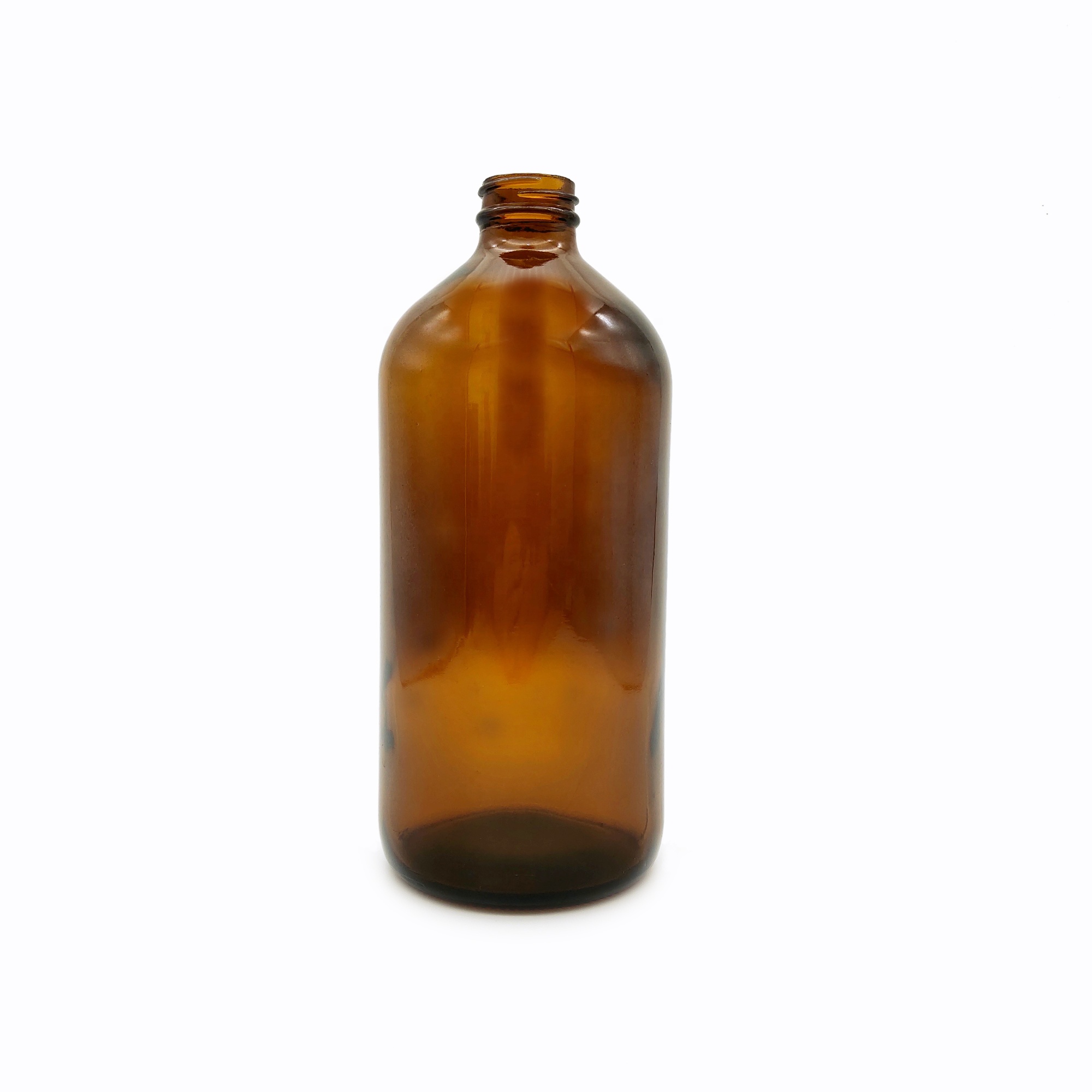 32oz 1000ml Boston Round Amber Glass Bottle
