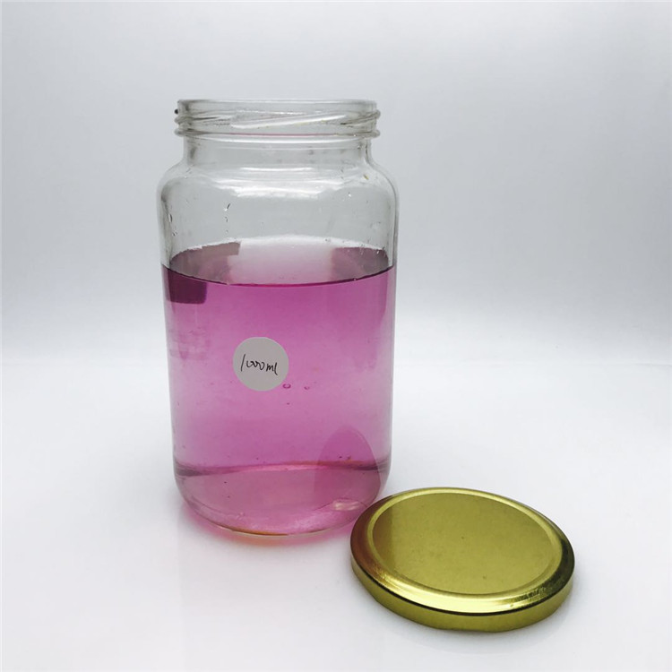 32oz 1000ml glass jar with metal lid for honey pickled cucumber