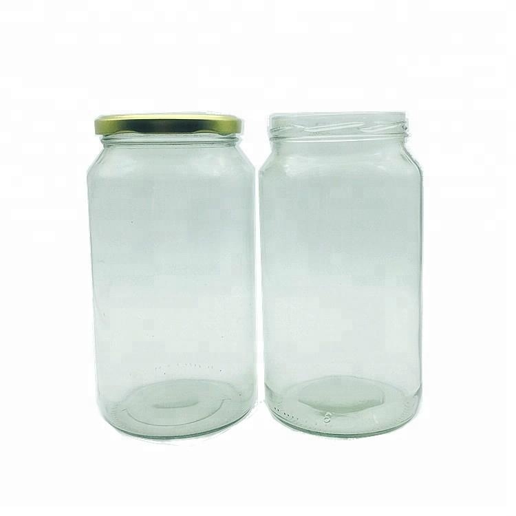 32oz 1000ml glass jar with metal lid for honey pickled cucumber