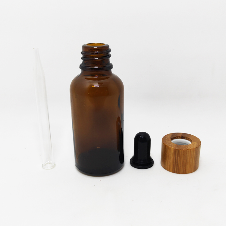 32oz 16oz Amber Boston Round Glass Bottles