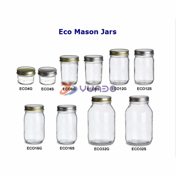 32oz Empty Wide Mouth Glass Storage Mason Jam canning Jar With Screw Top Lid