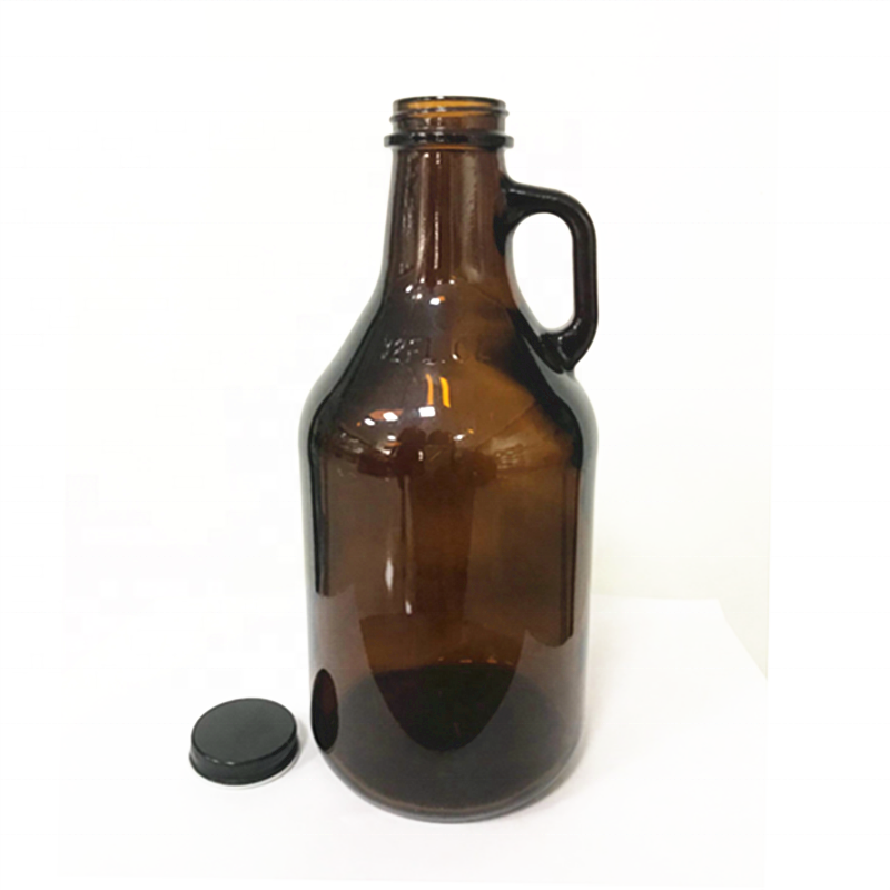 32oz amber glass growler 1L glass amber beer growlers