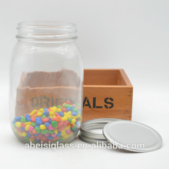 32oz high quality glass mason jar without handle for beverage