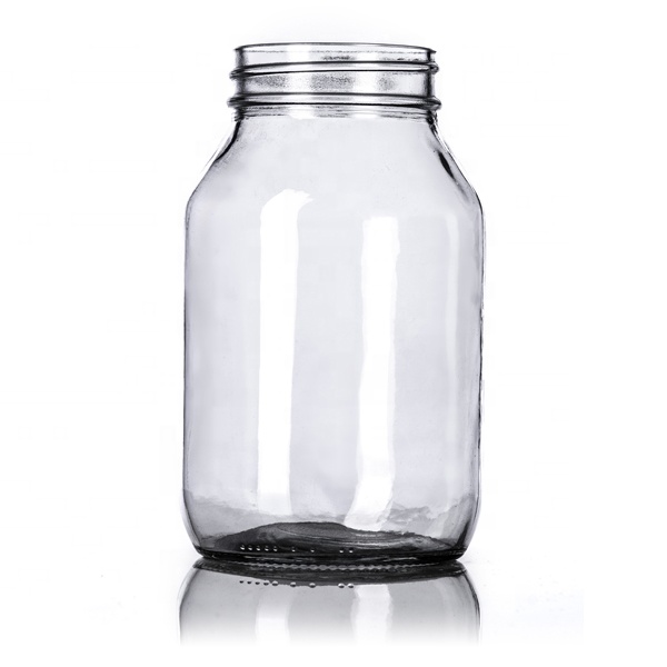 32oz wide mouth jam jar/Round Wide Mouth Glass Mason Jar With Metal Lids