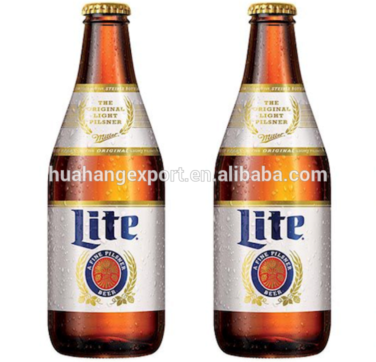 330m 250ml short neck glass empty amber beer bottle