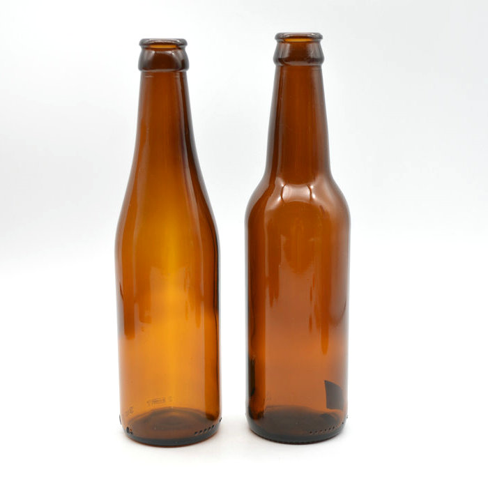 330ml 11oz 12oz Amber Glass Heritage Beer Bottles, Crown Pry-Off, 26-650