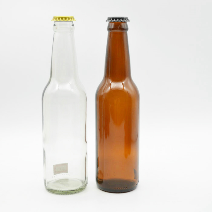 330ml 11oz 12oz Amber Glass Heritage Beer Bottles, Crown Pry-Off, 26-650