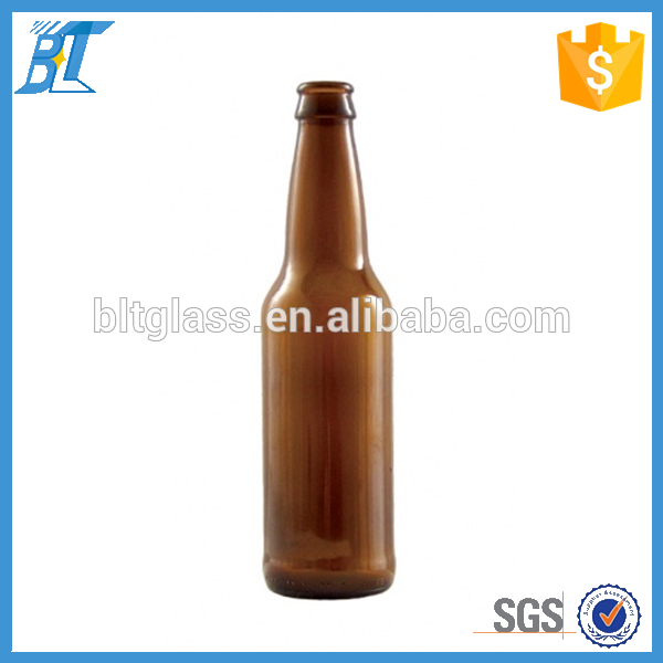 330ml 350ml amber beer glass bottle with crown cap