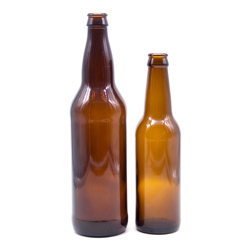 330ml 500ml 600ml glass empty amber beer bottle