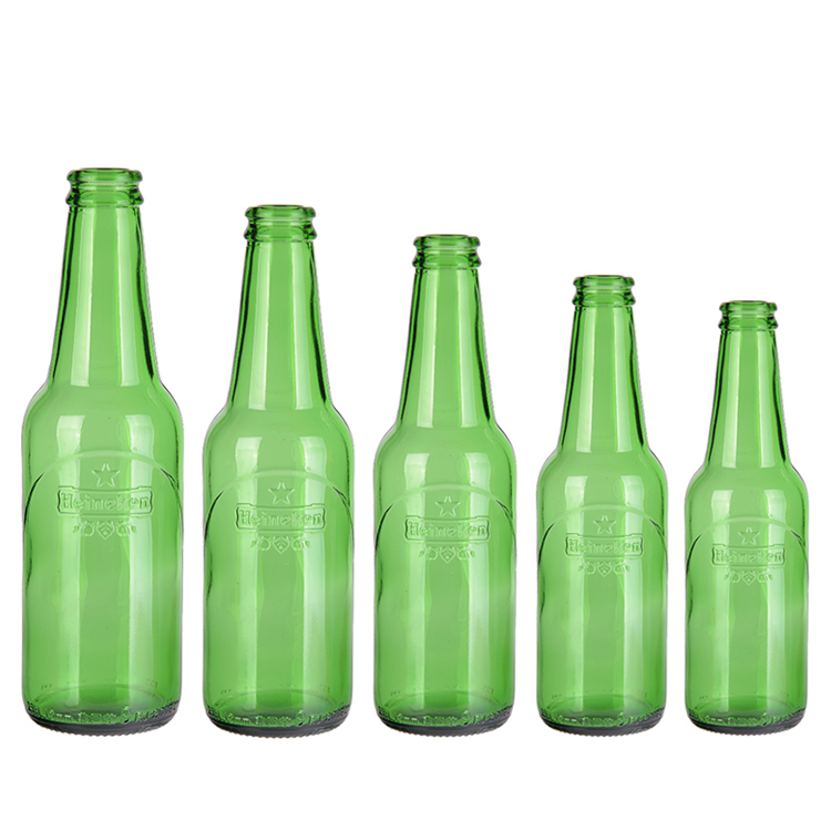 330ml 500ml 640ml 650ml green glass beer bottle