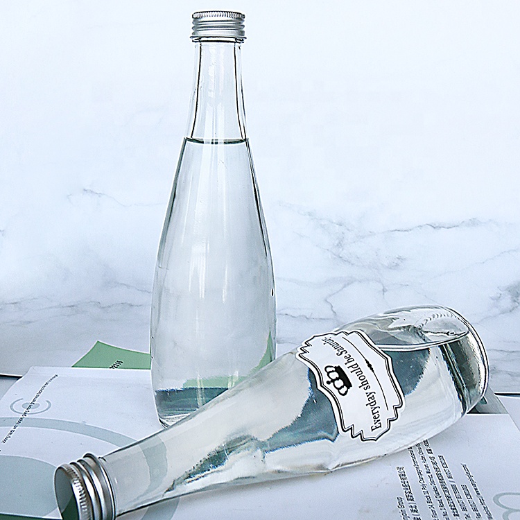 330ml 500ml 750ml Glass Water Bottle With ROPP Lid
