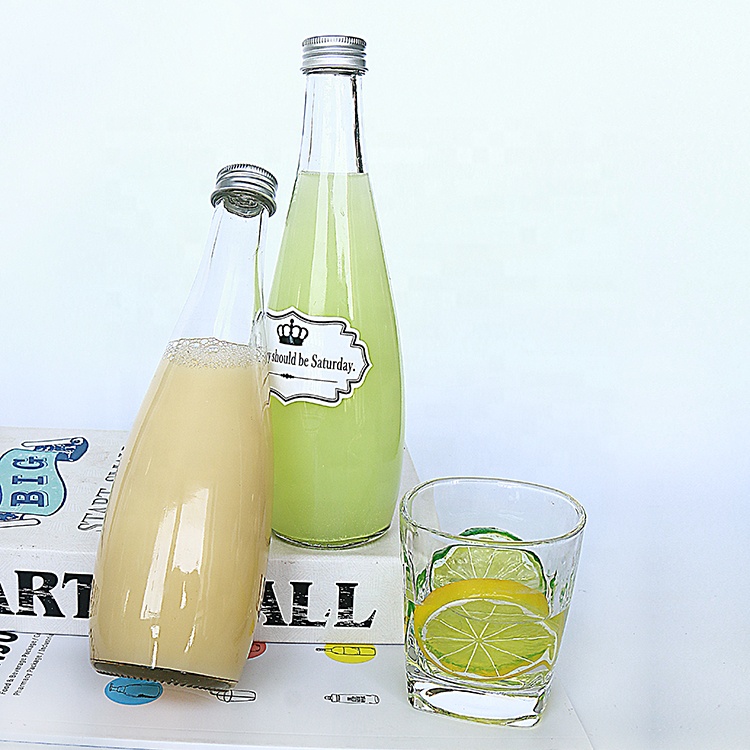 330ml 500ml 750ml Glass Water Bottle With ROPP Lid