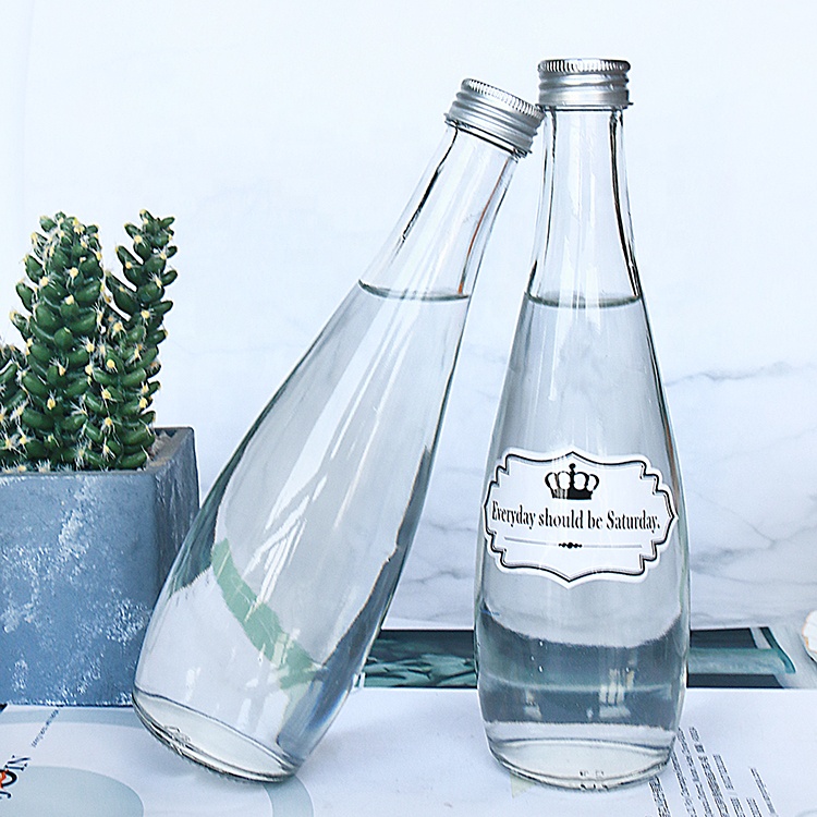 330ml 500ml 750ml Glass Water Bottle With ROPP Lid