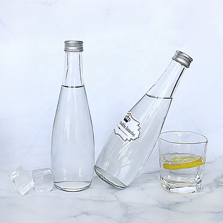 330ml 500ml 750ml Glass Water Bottle With ROPP Lid