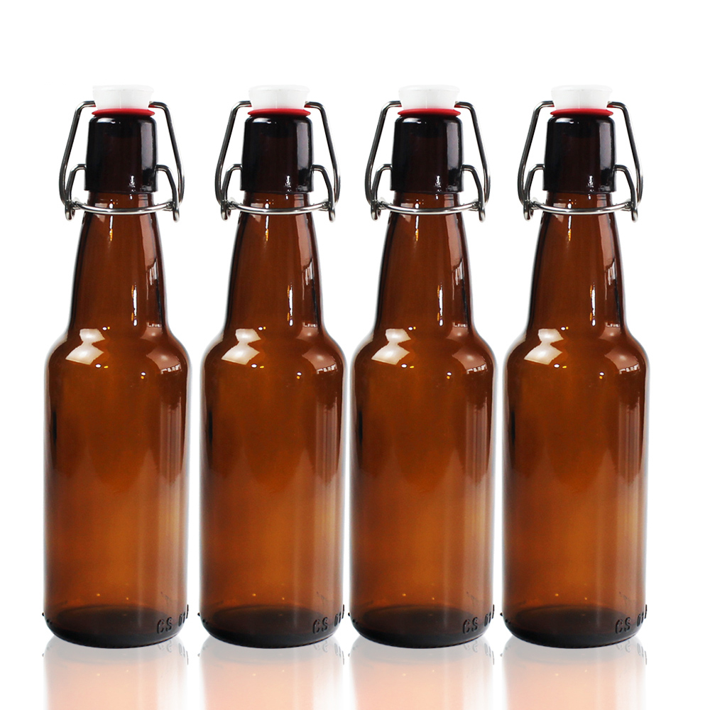 330ml 500ml Glass Amber Beer Swing Top Bottle