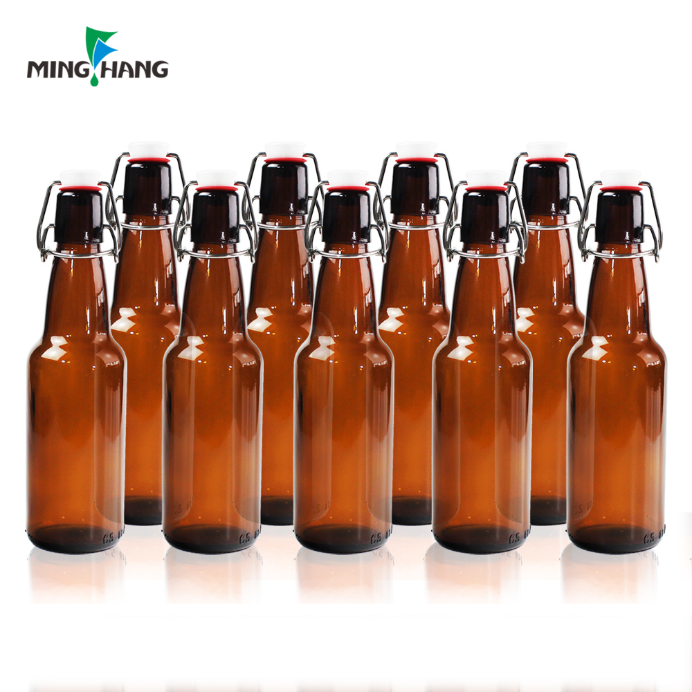 330ml 500ml Glass Amber Beer Swing Top Bottle