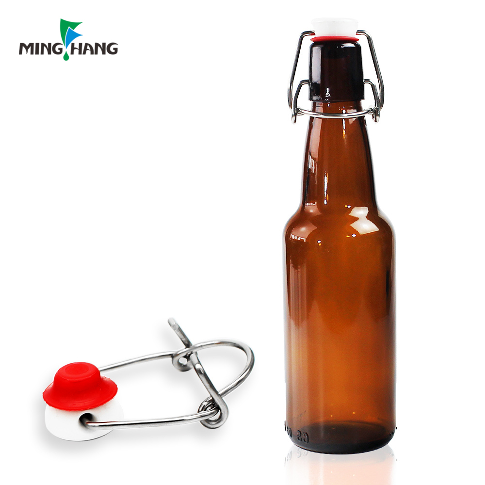 330ml 500ml Glass Amber Beer Swing Top Bottle