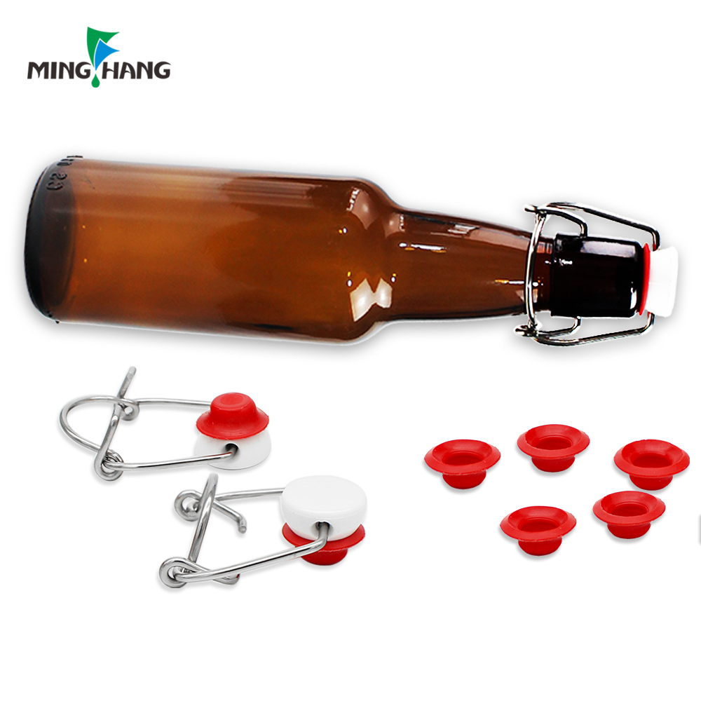 330ml 500ml Glass Amber Beer Swing Top Bottle