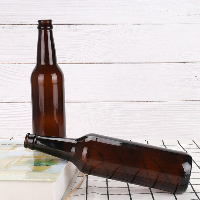 330ml 50cl long neck amber glass beer bottle with crown