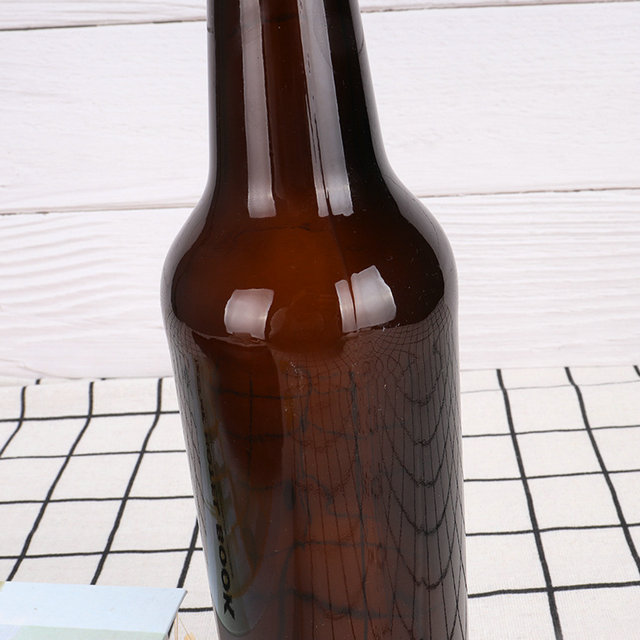 330ml 50cl long neck amber glass beer bottle with crown