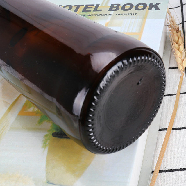 330ml 50cl long neck amber glass beer bottle with crown